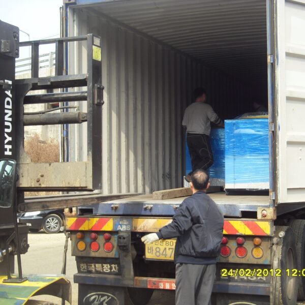 Shipment of greenhouse cooling equipment for export to the United States