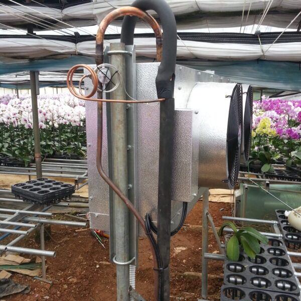 Unit cooler equipment for vinyl greenhouse agriculture