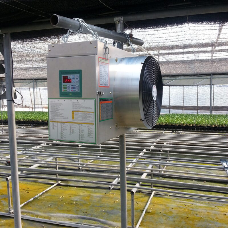 비닐하우스 농사용 전기온풍기설치